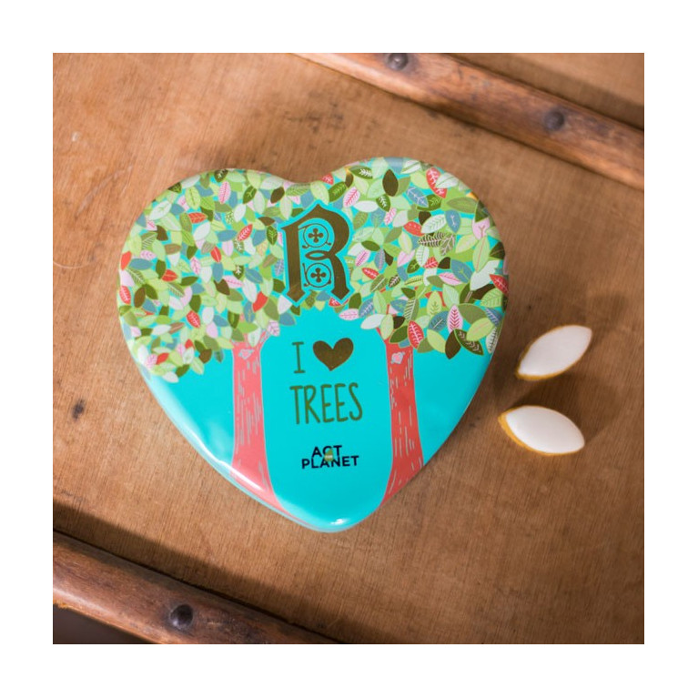 Boîte Coeur Petits Calissons I Love Trees | Accueil · Le Roy René