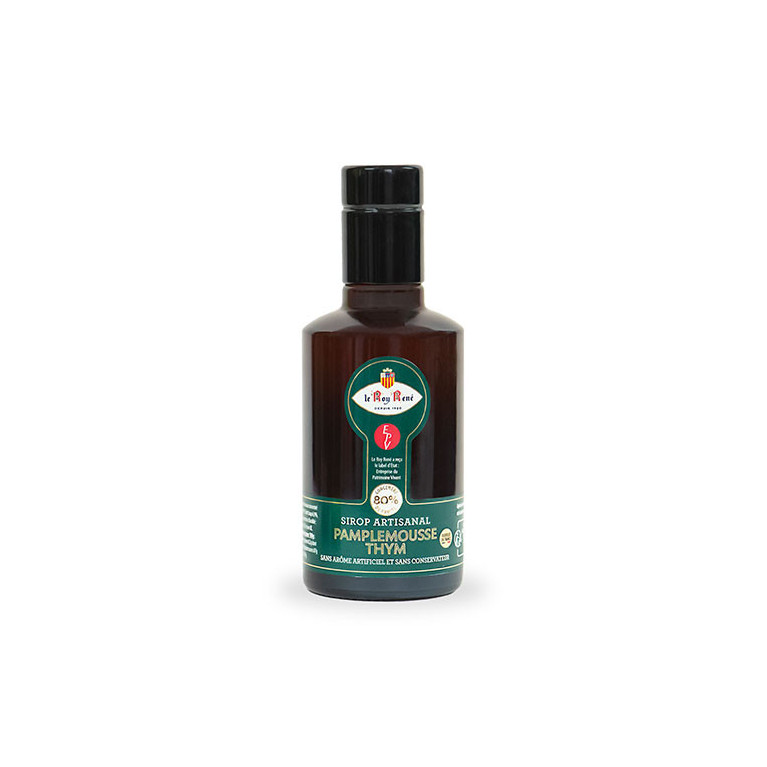 Sirop pamplemousse thym | Accueil · Le Roy René