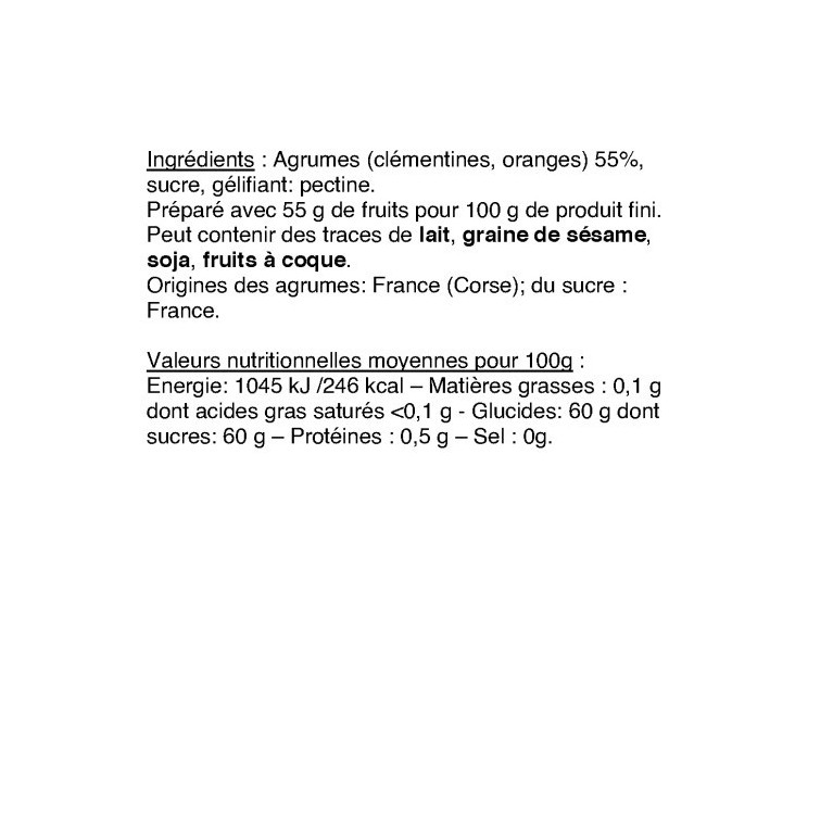 Petit pot de confiture extra agrume de Corse dégustation offert (d'une valeur de 3€) | Accueil · Le Roy René