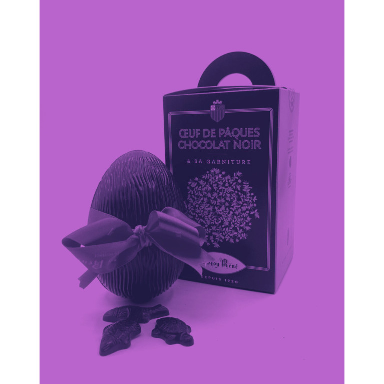 Grand oeuf au chocolat noir - Exclusivité boutique | PÂQUES · Le Roy René