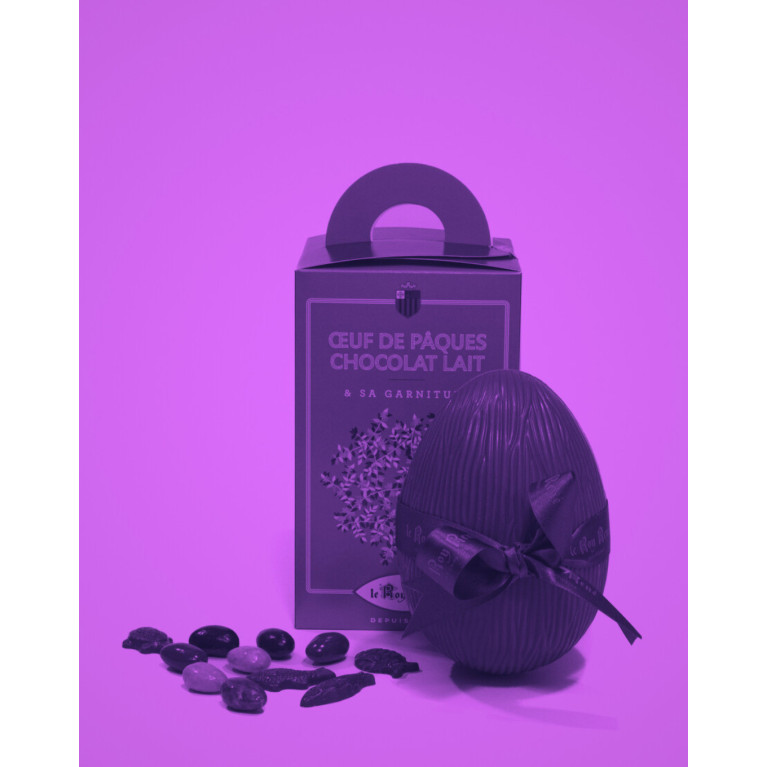 Grand oeuf en chocolat au lait - Exclusivité boutique | PÂQUES · Le Roy René