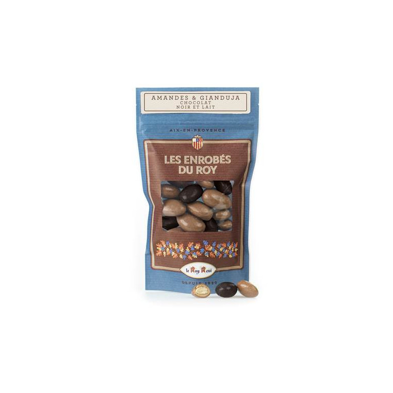 Amandes enrobées Gianduja | Accueil · Le Roy René
