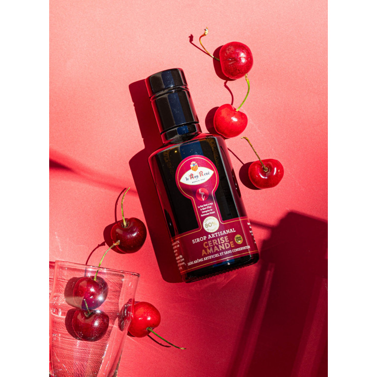 Sirop cerise amande | Accueil · Le Roy René