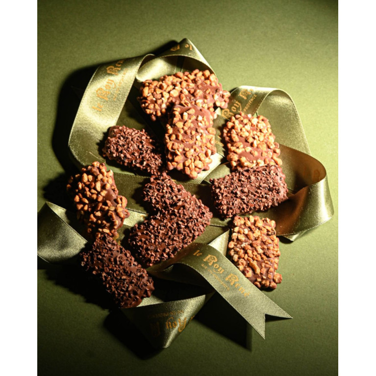 Croquantines noisettes & cacao | PÂQUES · Le Roy René