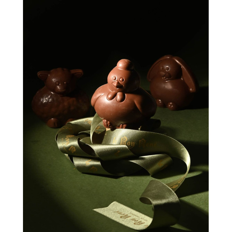 Poule en chocolat au lait | PÂQUES · Le Roy René