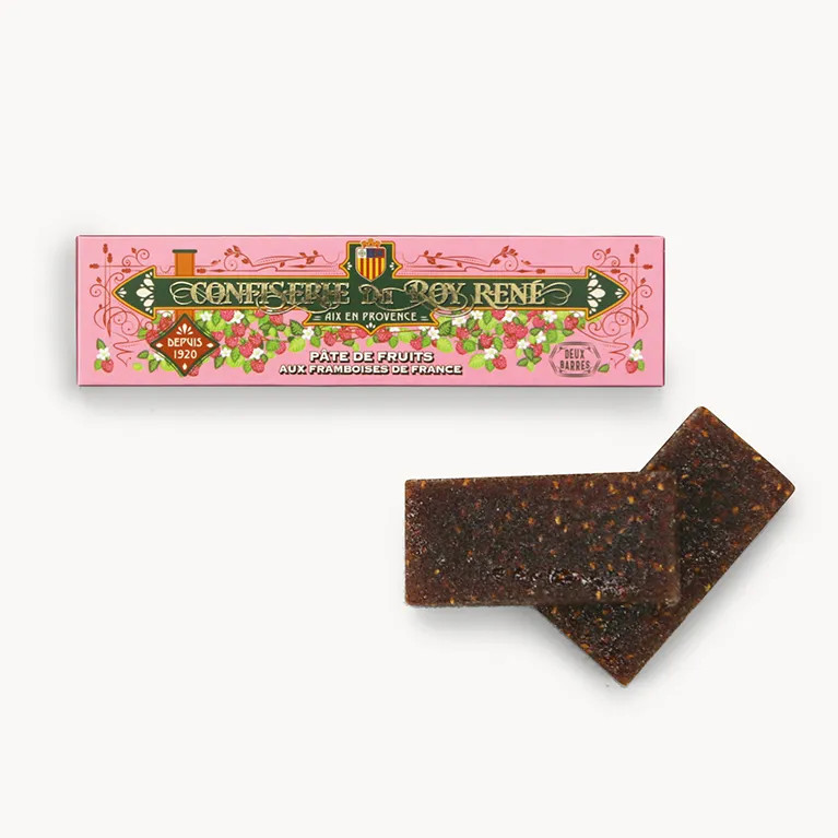Pâte de fruits aux framboises de France