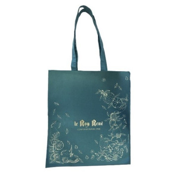 Tote bag bleu en toile | Accueil · Le Roy René